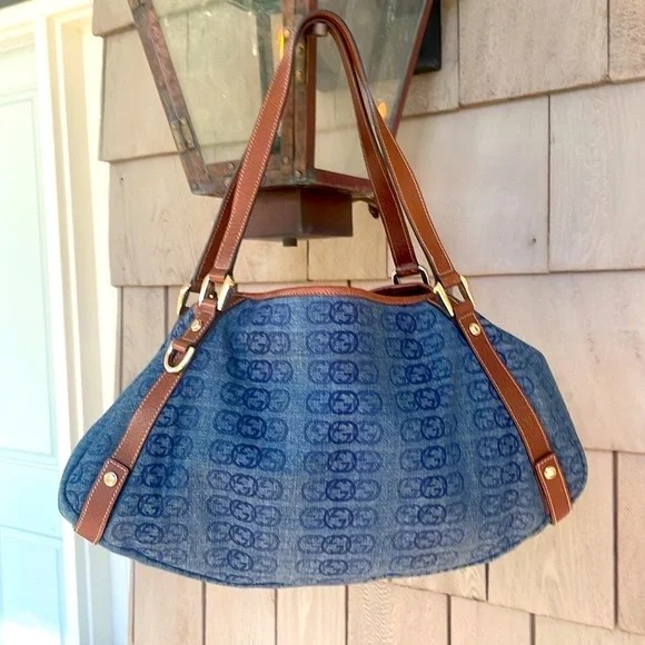 Gucci Denim Sukey style bag, EUC - Picture 1 of 17